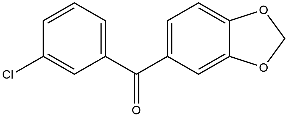 1,3-Benzodioxol-5-yl(3-chlorophenyl)methanone Structure
