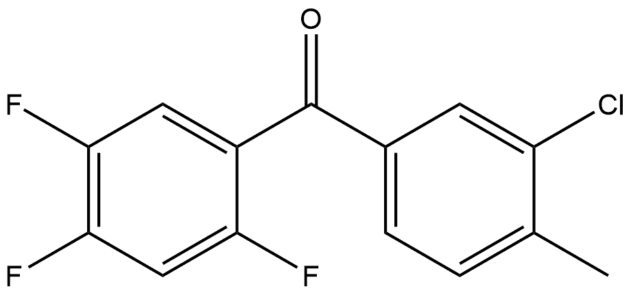 Methanone, (3-chloro-4-methylphenyl)(2,4,5-trifluorophenyl)- Structure