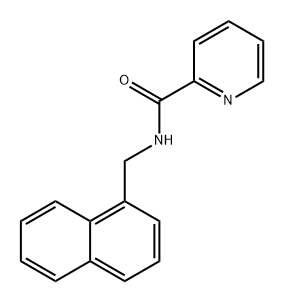 2-Pyridinecarboxamide, N-(1-naphthalenylmethyl)- Structure