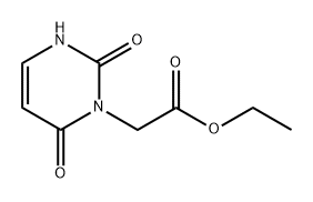 1(2H)-Pyrimidineacetic acid, 3,6-dihydro-2,6-dioxo-, ethyl ester Structure