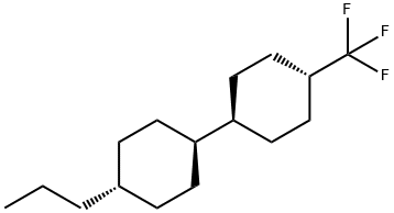 1,1′-Bicyclohexyl, 4-propyl-4′-(trifluormethyl)-, (trans,trans)- Structure