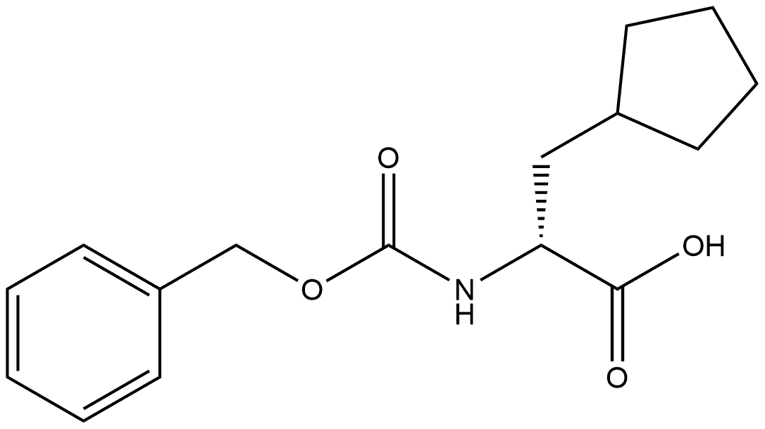 (αR)-α-[[(Phenylmethoxy)carbonyl]amino]cyclopentanepropanoic acid Structure