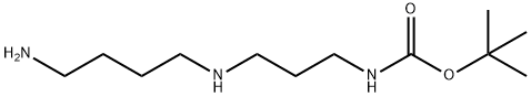 1,1-二甲基乙基N-[3-[(4-氨基丁基)氨基]丙基]氨基甲酸酯,133264-68-3,结构式