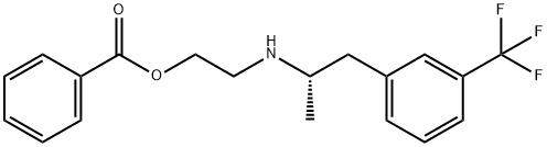 Ethanol, 2-[[(1S)-1-methyl-2-[3-(trifluoromethyl)phenyl]ethyl]amino]-, 1-benzoate,1333167-90-0,结构式