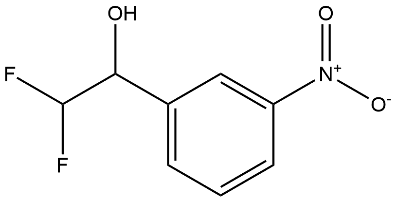 2,2-DIFLUORO-1-(3-NITROPHENYL)ETHAN-1-OL, 1333259-54-3, 结构式