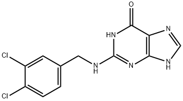 N(2)-(3,4-dichlorobenzyl)guanine Struktur