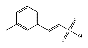 2-(间甲苯基)乙烯-1-磺酰氯 结构式