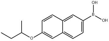 (6-(仲丁氧基)萘-2-基)硼酸, 1333411-87-2, 结构式