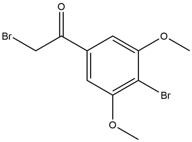 2-bromo-1-(4-bromo-3,5-dimethoxyphenyl)ethanone Structure