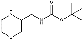 Carbamic acid, N-(3-thiomorpholinylmethyl)-, 1,1-dimethylethyl ester Structure
