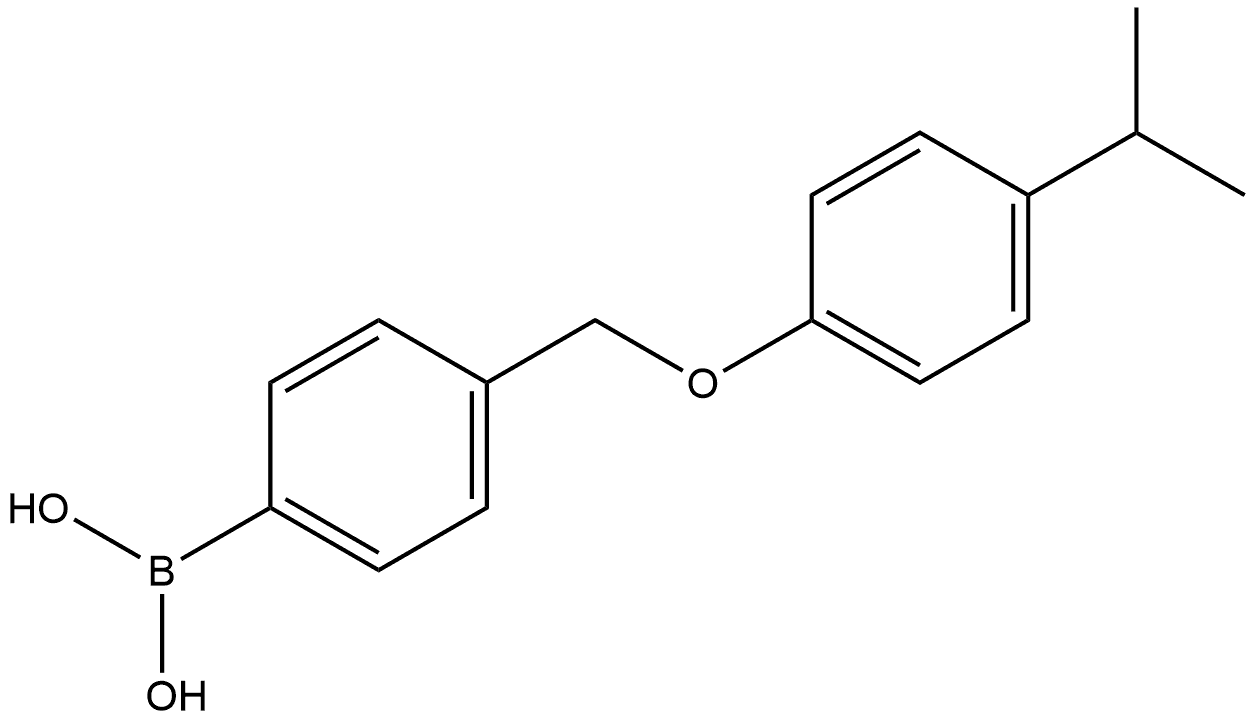 B-[4-[[4-(1-Methylethyl)phenoxy]methyl]phenyl]boronic acid Structure