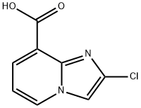 Imidazo[1,2-a]pyridine-8-carboxylic acid, 2-chloro- Struktur