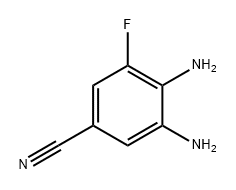 Benzonitrile, 3,4-diamino-5-fluoro- Structure