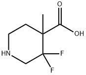 4-Piperidinecarboxylic acid, 3,3-difluoro-4-methyl- Structure