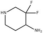 4-Piperidinamine, 3,3-difluoro- Structure