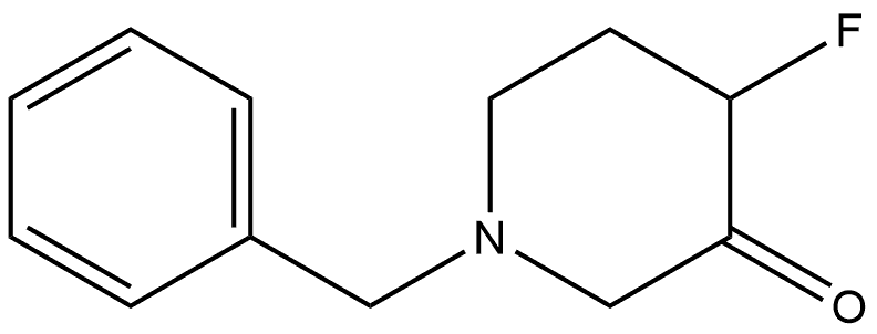 1-Benzyl-4-fluoropiperidin-3-one 结构式