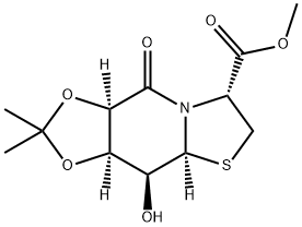 (3aR,4S,4aS,7R,9aR)methyl 4-hydroxy-2,2-dimethyl-9-oxohexahydro-3aH-[1,3]dioxolo[4,5-d]thiazolo[3,2-a]pyridine-7-carboxylate Struktur