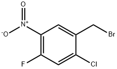 1-Bromomethyl-2-chloro-4-fluoro-5-nitro-benzene,1334621-74-7,结构式