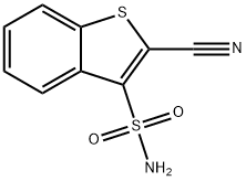 Benzo[b]thiophene-3-sulfonamide, 2-cyano- Structure