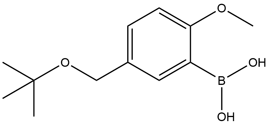 B-[5-[(1,1-Dimethylethoxy)methyl]-2-methoxyphenyl]boronic acid Struktur