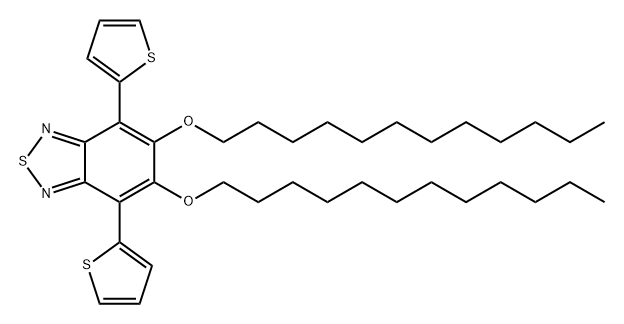 2,1,3-Benzothiadiazole, 5,6-bis(dodecyloxy)-4,7-di-2-thienyl- 结构式