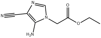 1H-Imidazole-1-acetic acid, 5-amino-4-cyano-, ethyl ester Structure