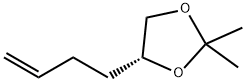 1,3-Dioxolane, 4-(3-buten-1-yl)-2,2-dimethyl-, (4R)- Structure