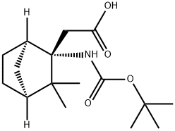 1335031-80-5 Bicyclo[2.2.1]?heptane-?2-?acetic acid, 2-?[[(1,?1-?dimethylethoxy)?carbonyl]?amino]?-?3,?3-?dimethyl-?, (1R,?2S,?4S)?-
