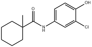 N-(3-氯-4-羟基苯基)-1-甲基环己烷-1-甲酰胺, 1335041-76-3, 结构式