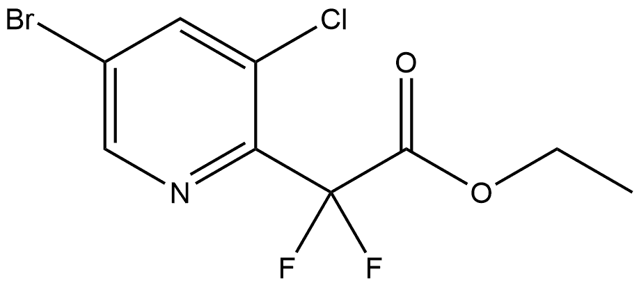 Ethyl 2-(5-bromo-3-chloropyridin-2-yl)-2,2-difluoroacetate Structure