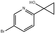 Cyclopropanol, 1-(5-bromo-2-pyridinyl)- 化学構造式