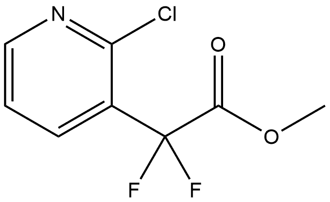 3-Pyridineacetic acid, 2-chloro-α,α-difluoro-, Methyl ester 化学構造式