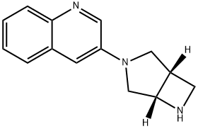 3,6-Diazabicyclo[3.2.0]heptane, 3-(3-quinolinyl)-, (1S,5S)- Structure