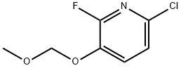 Pyridine, 6-chloro-2-fluoro-3-(methoxymethoxy)- 结构式