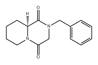 2H-Pyrido[1,2-a]pyrazine-1,4(3H,6H)-dione, tetrahydro-2-(phenylmethyl)-, (S)- (9CI) 结构式