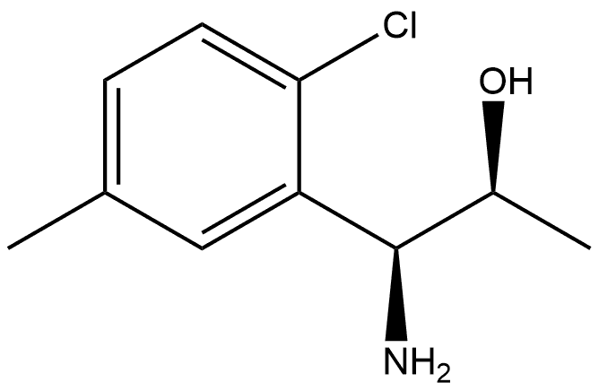 (1S,2S)-1-AMINO-1-(2-CHLORO-5-METHYLPHENYL)PROPAN-2-OL Struktur