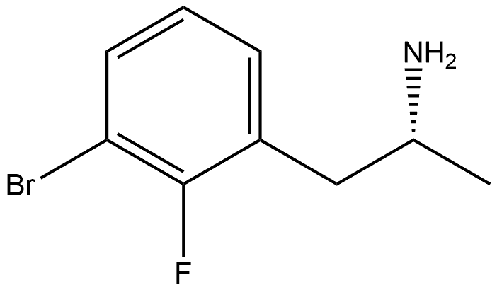 (R)-1-(3-溴-2-氟苯基)丙-2-胺, 1335513-12-6, 结构式