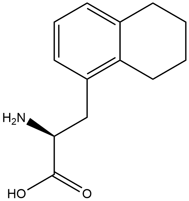 1-Naphthalenepropanoic acid, α-amino-5,6,7,8-tetrahydro-, (αS)- Struktur