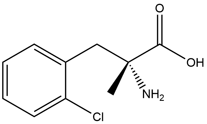 D-Phenylalanine, 2-chloro-α-methyl- Structure