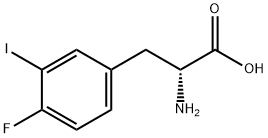 D-Phenylalanine, 4-fluoro-3-iodo-,1335734-86-5,结构式