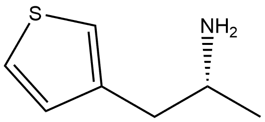 3-Thiopheneethanamine, α-methyl-, (αR)- Structure