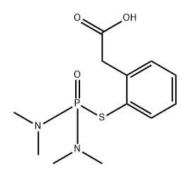 Benzeneacetic acid, 2-[[bis(dimethylamino)phosphinyl]thio]-