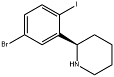 2-(5-bromo-2-iodophenyl)piperidine 结构式