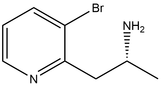 2-Pyridineethanamine, 3-bromo-a-methyl-, (aR)-,1336393-02-2,结构式