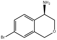 (R)-7-溴异色满-4-胺, 1336415-95-2, 结构式