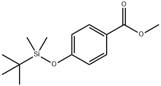 Benzoic acid, 4-[[(1,1-dimethylethyl)dimethylsilyl]oxy]-, methyl ester Struktur