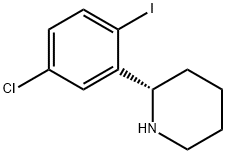 2-(5-chloro-2-iodophenyl)piperidine Struktur