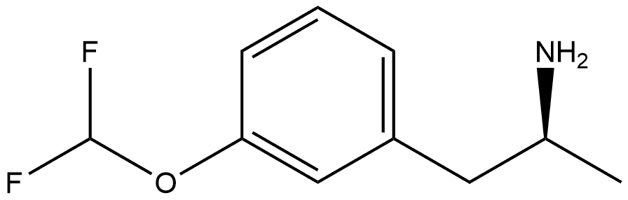 Benzeneethanamine, 3-(difluoromethoxy)-α-methyl-, (αS)-,1336613-36-5,结构式