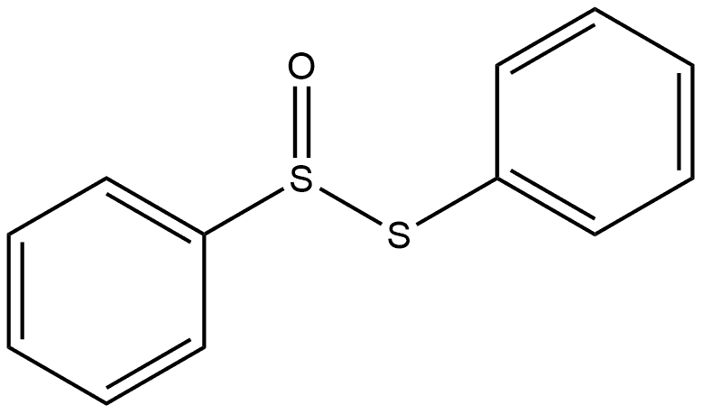 Benzenesulfinothioic acid, S-phenyl ester, (-)- (9CI) 化学構造式