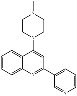 4-(4-Methylpiperazin-1-yl)-2-(pyridin-3-yl)quinoline Struktur